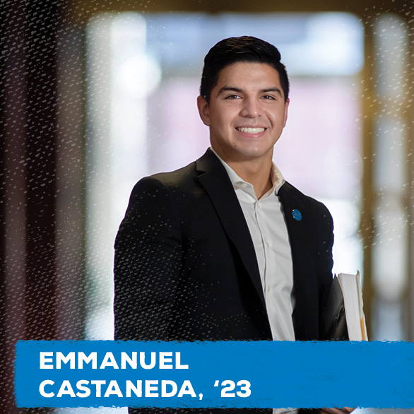 Emmanuel Castaneda '23, alumnus of CSUSB's Jack H. Brown College of Business and Public Administration