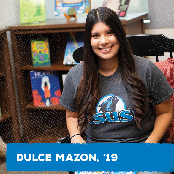 Dulce Mazon, alumna of the College of Social and Behavioral Sciences.