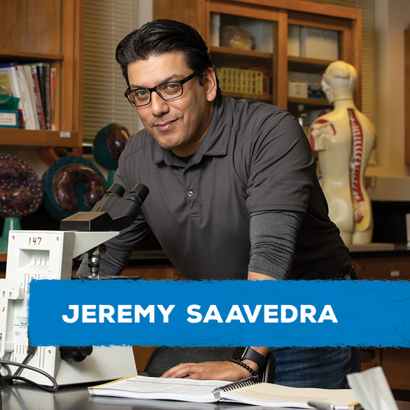 Jeremy Saavedra, biology student in the College of Natural Sciences