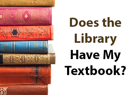 Does the Library Have My Textbook?