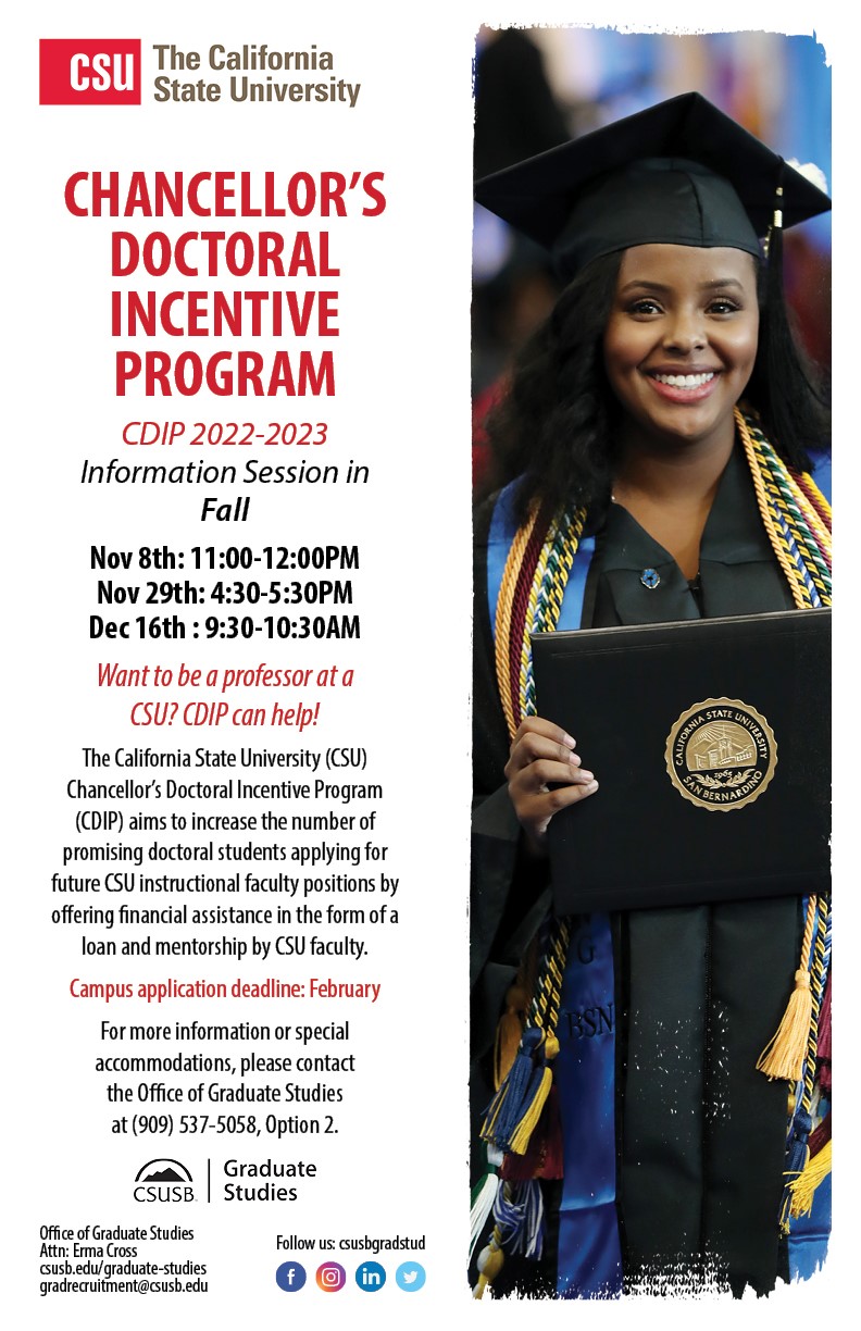 Chancellor Doctoral Incentive Program (CDIP)