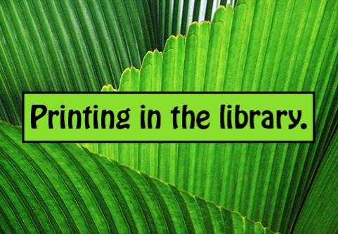 Printing in the library