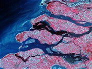 Satellite photo from USGS of Southern Coats of Netherlands