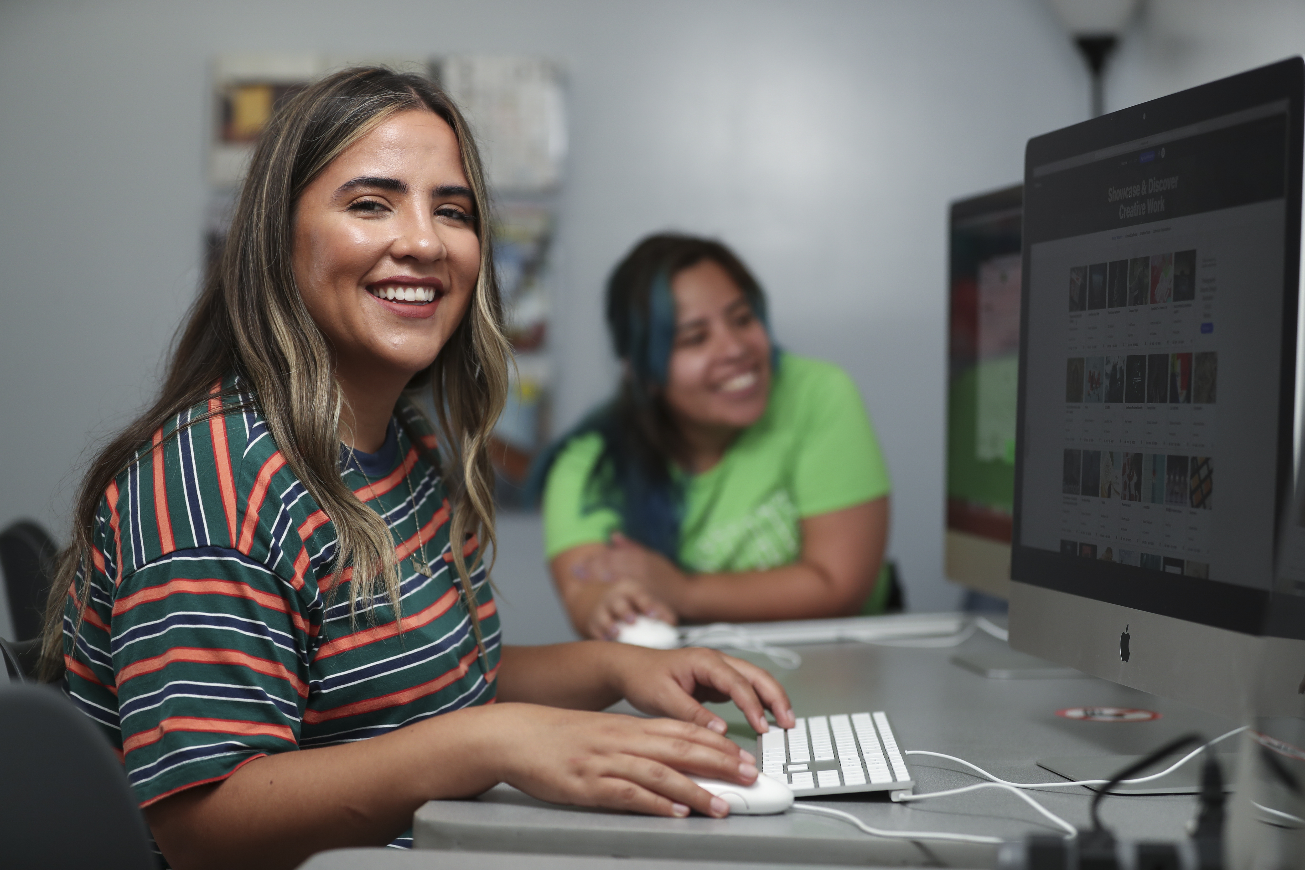 Felicia Vasquez, Graphic Design Student, CSUSB at California State University, San Bernardino on Wednesday, July 25, 2018. Photo by Corinne McCurdy/CSUSB